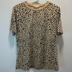 Wildfox Leopard Print Short Sleeve Tee